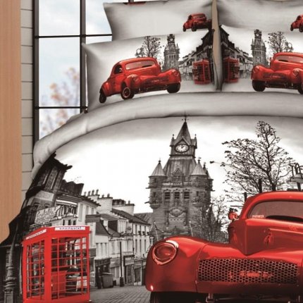 Комплект постельного белья с 3D-фотопечатью, - фото 1