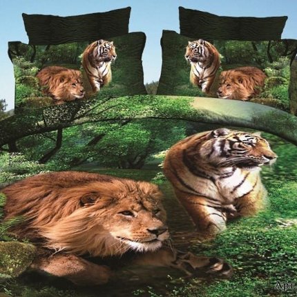 Комплект белья с 3D-фотопечатью сатин, - фото 1