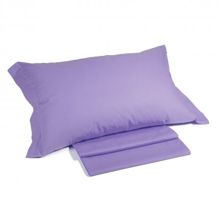 Две наволочки из сатина (50x70 см), 16100, Raso T/unito, violet, 50x70 - фото 1