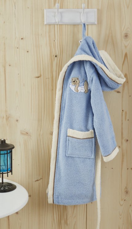 Халат детский махровый (4-5 лет), S.011гл, 4-5 лет - фото 1