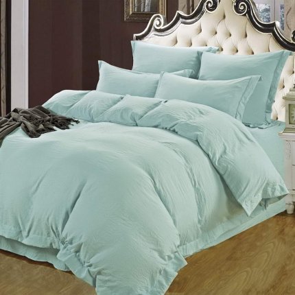 Комплект постельного белья жатка, Евро-530Ж, ментол, евро - фото 1