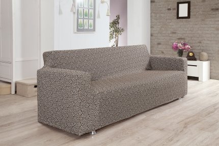 Чехол для дивана трехместный, 2934/CHAR001, коричневый - фото 1