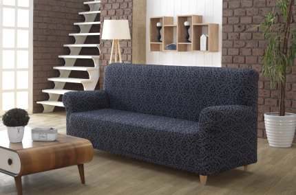 Чехол для дивана двухместный, 2685/CHAR001, Aнтрацит - фото 1