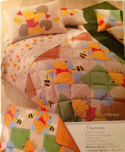Детское постельное белье, 35199, POOH FESTOSA, naturale, 1.5 спальный - фото 1