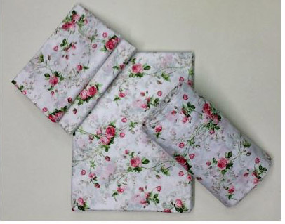 Комплект постельного белья, 28464, SCENTED ROSE, col 03 pinc/bianco, евро макси - фото 1