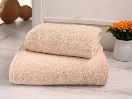 Лицевое полотенце (50x100 см), 2755/CHAR001, бежевый, 50x100 - фото 1
