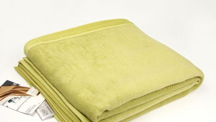 Плед 100% хлопок (150x200 см), 240639, Cotton Pure, лимонный, 150x200 - фото 1