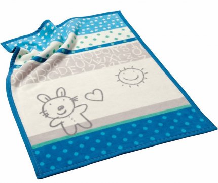 Плед детский 60% хлопок (75х100 см), 630780, Kids Cotton, Bunny, 75х100 - фото 1